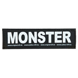 Produktbild von Julius-K9 Klettsticker Monster Größe S in Schwarz und Weiß
