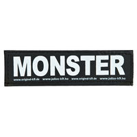 Produktbild von Julius-K9 Klettsticker Monster Größe S in Schwarz und Weiß