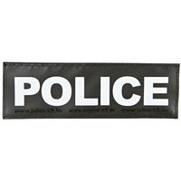 Produktbild von Julius-K9 Klettsticker Police Größe L in Schwarz oder Weiß