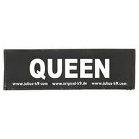 Produktbild von Julius-K9 Klettsticker Queen für Geschirre in Weiß und Schwarz