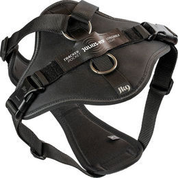 Produktbild von Julius-K9 Longwalk Light Hundegeschirr Y-Geschirr mit Tracker-Tasche aus Nylon Schwarz Größe M