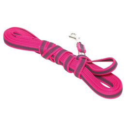 Produktbild von Julius-K9 Schleppleine Super Grip aus Nylon mit Handschlaufe wasserdicht Rosa 5 m 14 mm - 5 m