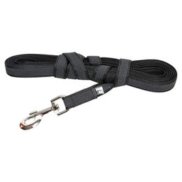 Produktbild von Julius-K9 Schleppleine Super Grip mit Handschlaufe aus Nylon Schwarz 5 m - 5 m