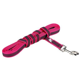 Julius-K9 Schleppleine Super Grip wasserabweisend gummiert Rosa-Grau 20 mm x 5 m - 5 m – Bild 1 von 3