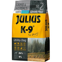 Produktbild von Julius-K9 Senior Light Trockenfutter Lamm und Kräuter Getreidefrei Hypoallergen 10 kg - 10 kg