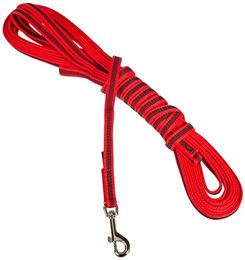 Julius-K9 Super Grip Führleine mit Handschlaufe Rot 10 m x 14 mm - 10 m – Bild 1 von 6