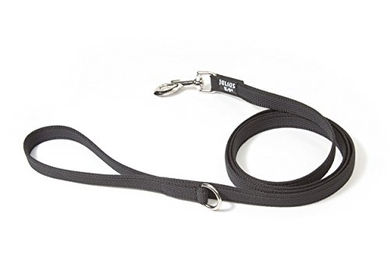 Julius-K9 Super Grip Führleine mit Handschlaufe Schwarz-Grau 14 mm x 1,8 m - 1,8 m – Bild 1 von 4