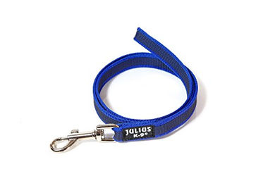 Julius-K9 Super Grip Führleine wasserabweisend Blau-Grau 20 mm x 1 m - 1 m – Bild 1 von 2