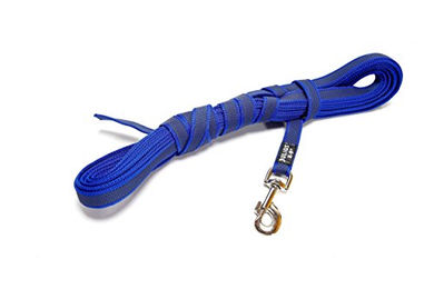 Julius-K9 Super Grip Führleine wasserabweisend Blau-Grau 20 mm x 3 m - 3 m – Bild 1 von 2