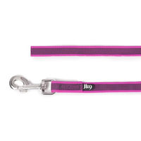 Produktbild von Julius-K9 Super Grip Führleine wasserabweisend Grau-Rosa 3 m x 20 mm - 3 m