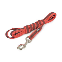 Julius-K9 Super Grip Führleine wasserabweisend Rot-Grau 3 m x 20 mm - 3 m – Bild 1 von 4