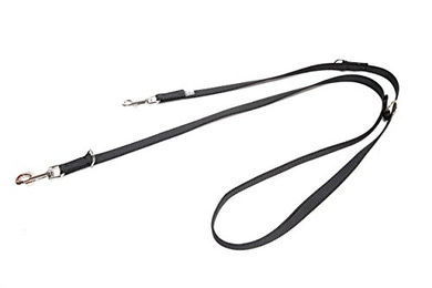 Julius-K9 Super Grip Führleine wasserabweisend schwarz grau - 2,2 m – Bild 1 von 4