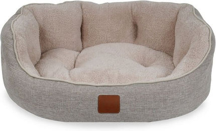 Jumeon Hundebett Coco Hundekissen aus Polyester für erwachsene Hunde in Beige Grau oder Rosa – Bild 1 von 3