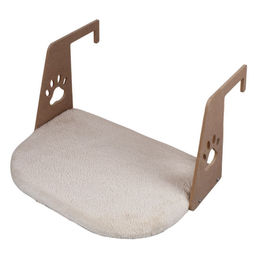 Jumeon Katzenbett aus Plüsch in Beige – Bild 1 von 2