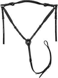 Jump'In Crystal Jagdhalsband für Pferde aus Leder in Schwarz – Bild 1 von 1