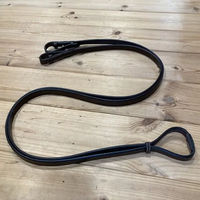 Produktbild von Jump'In Glatter Lederzügel für Pferde in Schwarz