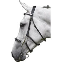 Produktbild von Jump'In Hackamore Trense mit Nasenriemen aus Leder für Vollblut Pferde