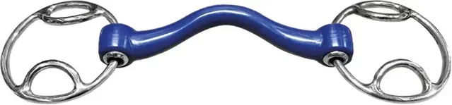 Jump'In Mors Softmouth Gebiss für Pferde aus Kunststoff in Blau – Bild 1 von 1