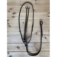 Produktbild von Jump'In One Martingal für Pferde aus Leder mit Ringen für Vollblut