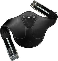 Jump'In One Safety Elastischer Reitgurt aus Kunstleder Schwarz – Bild 1 von 1
