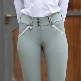 Jump'In Reithose Damen Sofia Grün Nylon wasserabweisend Größe 38 – Bild 1 von 1