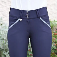 Produktbild von Jump'In Sofia Reithose Damen Blau aus Nylon wasserabweisend