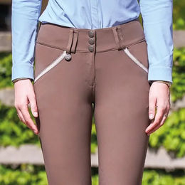 Jump'In Sofia Reithose Damen Braun Nylon wasserabweisend Größe 38 – Bild 1 von 1