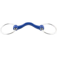 Produktbild von Jump'In Softmouth Gebiss für Pferde mit 2 Ringen aus Kunststoff in Blau