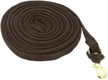 JumpTec Gepolsterter Longierzügel für Pferde Braun 8 m - 8 m – Bild 1 von 2