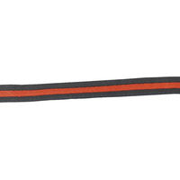 Produktbild von Jumptec Longiergurt aus Leder gepolstert Schwarz/Rot 8 m - 8 m