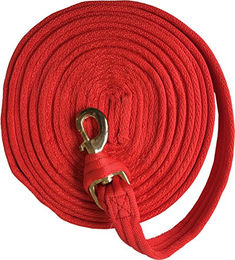 JumpTec Longierleine aus Gurtband gepolstert Rot 8 m - 8 m – Bild 1 von 2