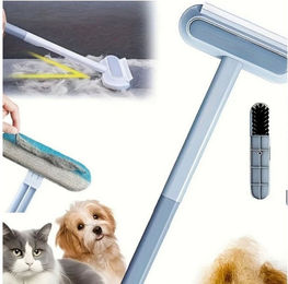 Jungengel 4-in-1 Fellbürste Tierhaarentferner mit ergonomischem Griff für Hunde- und Katzenhaare auf Textilien und Teppichen – Bild 1 von 3