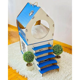 Jungengel Katzenhöhle XL aus Holz als Katzenhaus und Katzenbett in verschiedenen Designs – Bild 1 von 6