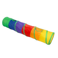 Produktbild von Jungengel Katzentunnel Spielzeug für Katzen aus Polyester in Bunt mit 1,2 m Länge - 120 cm