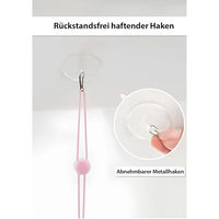 Produktbild von Jungengel Textilien Katzenspielzeug zum Aufhängen Bunte Plüsch Raupe mit Federn und Glocke für alle Altersstufen