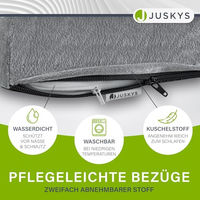 Produktbild von Juskys Hundebett Sheena M Grau Orthopädisch für mittlere Rassen 72 x 60 cm