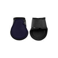 Produktbild von Just Equestrian Streichkappen Lissabon Gamaschen aus Neopren Blau Größe L für Pferde
