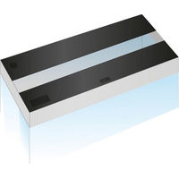 Produktbild von Juwel Aquarium Klappensatz aus Glas in Schwarz für Fische