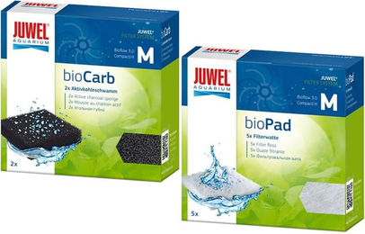 Juwel bioPad Filterwatte und bioCarb Aktivkohle-Filterschwamm Filtermedien für Aquaristik – Bild 1 von 1