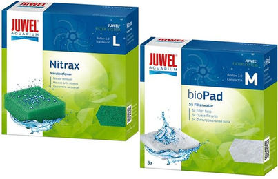 Juwel Filtermedien Set mit bioPad Filterwatte und Bioflow Nitrax für Fische – Bild 1 von 2