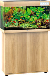 Juwel Rio 125 LED Aquarium Kombination mit hellem Holz – Bild 1 von 3
