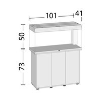 Produktbild von Juwel Rio 180 LED SBX Aquarium-Komplettset mit Unterschrank in Grau inklusive LED-Beleuchtung, Heizer und Filter - 180 l