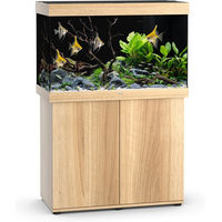 Produktbild von Juwel Rio 290 SBX Aquarium-Kombination mit LED-Beleuchtung und Unterschrank in hellem Holz