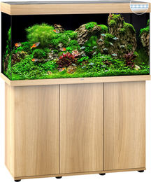 Juwel Rio 350 LED Aquarium Kombination mit hellem Holz – Bild 1 von 2