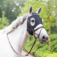 Produktbild von JVH Fenwick Kopfmaske Liquid Titanium ohne Ohren in Schwarz FEI konform