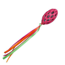 JW Cataction Football Katzenspielzeug mit Streamers aus Naturkautschuk bunt - 1 Stk. – Bild 1 von 4