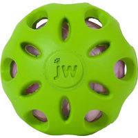 Produktbild von JW Crackle Ball Gummiball für Hunde mit Kunststoff-Flaschenherz Grün Größe M - 1 Stk.