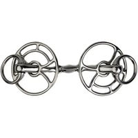 Produktbild von JW Doppelt gebrochenes Gebiss für Pferde aus Edelstahl in Silber
