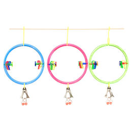 Produktbild von JW Pet Activitoy Vogelschaukel Ring Transparent aus Kunststoff für Kanarienvögel und Zebrafinken - 1 Stk.