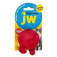 Produktbild von JW Pet Cataction Katzenspielzeug Bad & Good Cuz aus Plüsch mit Catnip in Rot